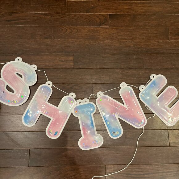 Free Shine Banner with $25 Purchase Pastel Puffy Letter Party Decor